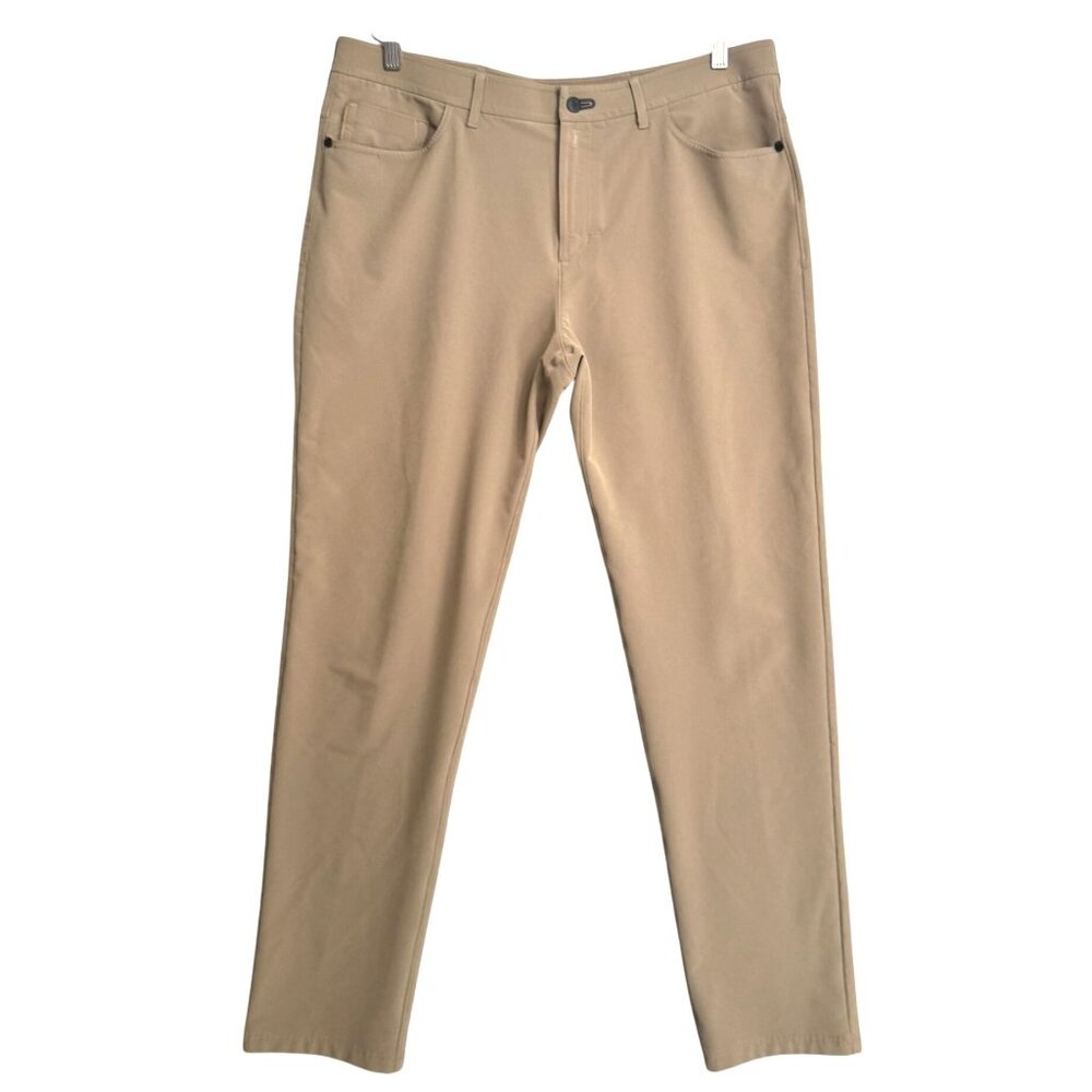 Public Rec Everyday Golf Performance Tech 5 Pocket Pants Beige Mens 38/36 Stretc